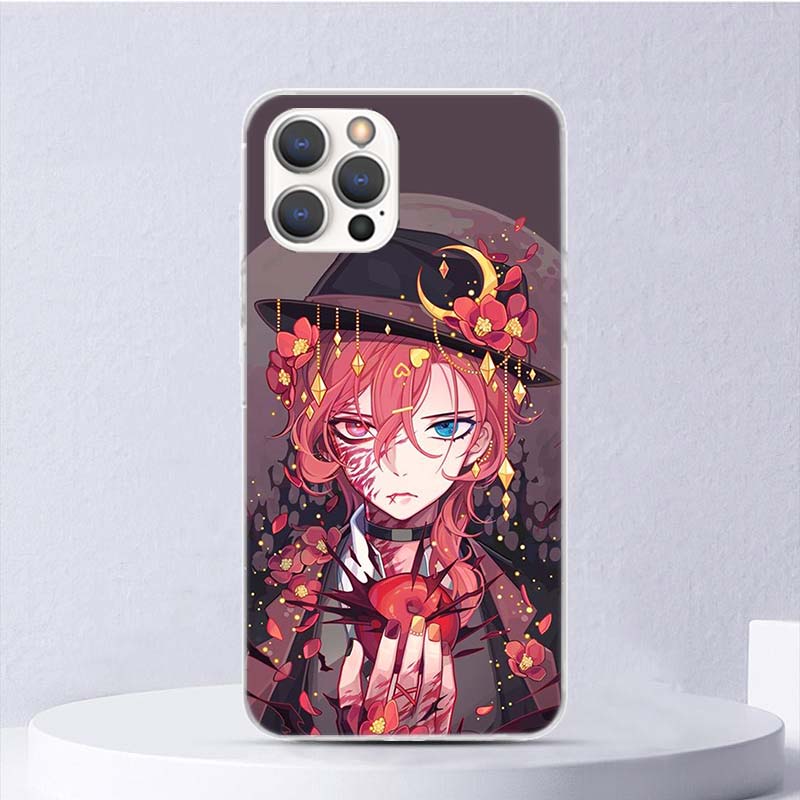 

Мультяшный Мягкий Чехол Bungo Stray Dogs Для iPhone 16 17 Air 16E 15 Plus 11 12 13 Mini 14 Pro Max Чехол для Телефона Apple 7 8 SE Coque Fund iPhone 16 Plus