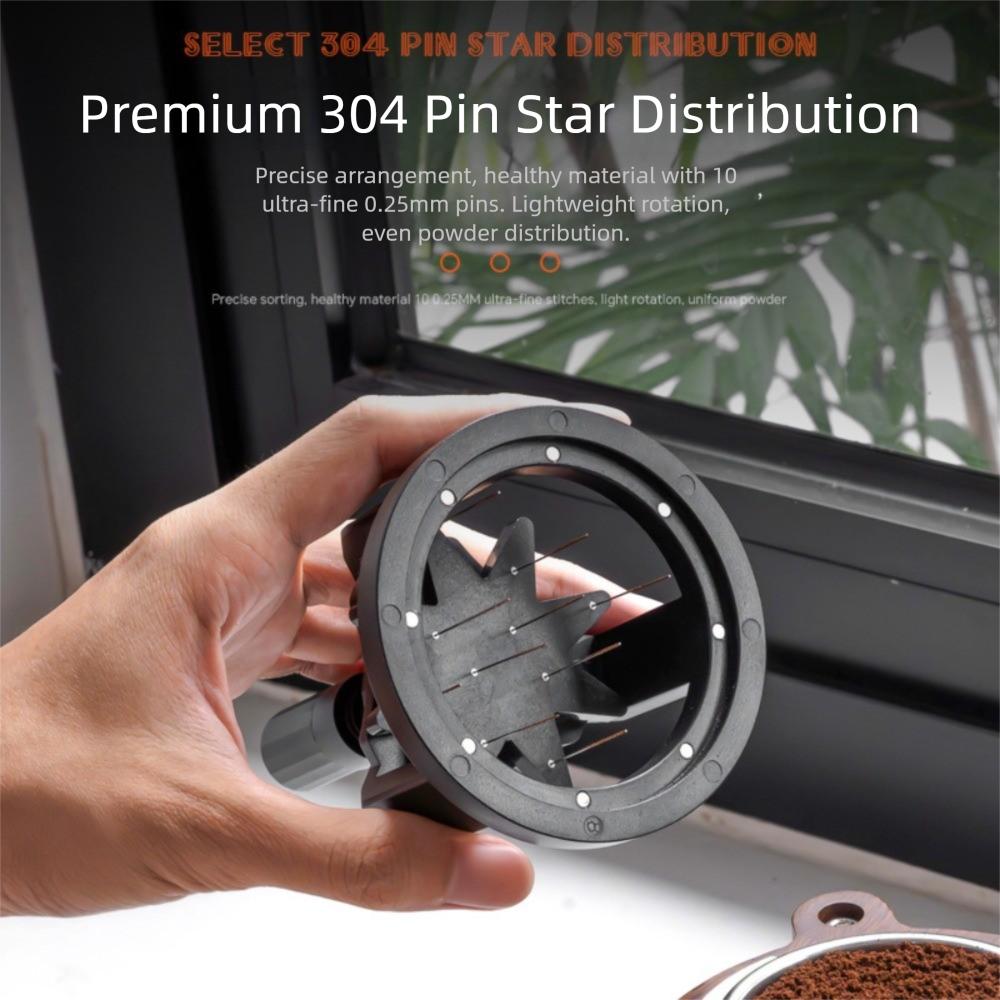 Adjustable Powder Dispenser Rotating Needle Espresso Hand Tamper Barista Tools