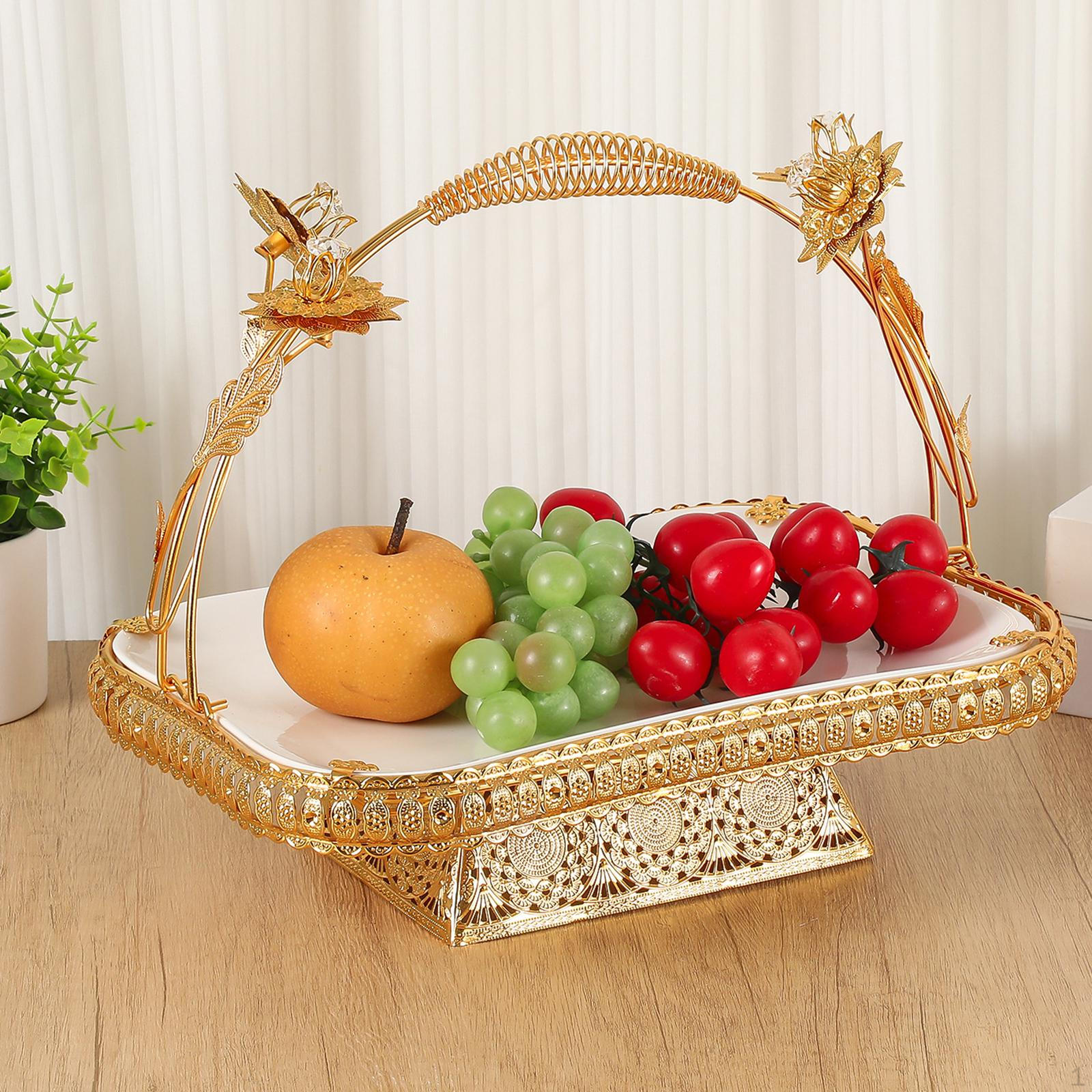 

Фруктовая корзина Европейский поднос для подачи Украшение Декоративное украшение для дома Поднос для закусок и еды