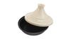 Staub Tagine with Induction Compatible Japanese Specialty "Ivory Pot, 20cm" Handles, Enamel, [Official Product] 40509-394