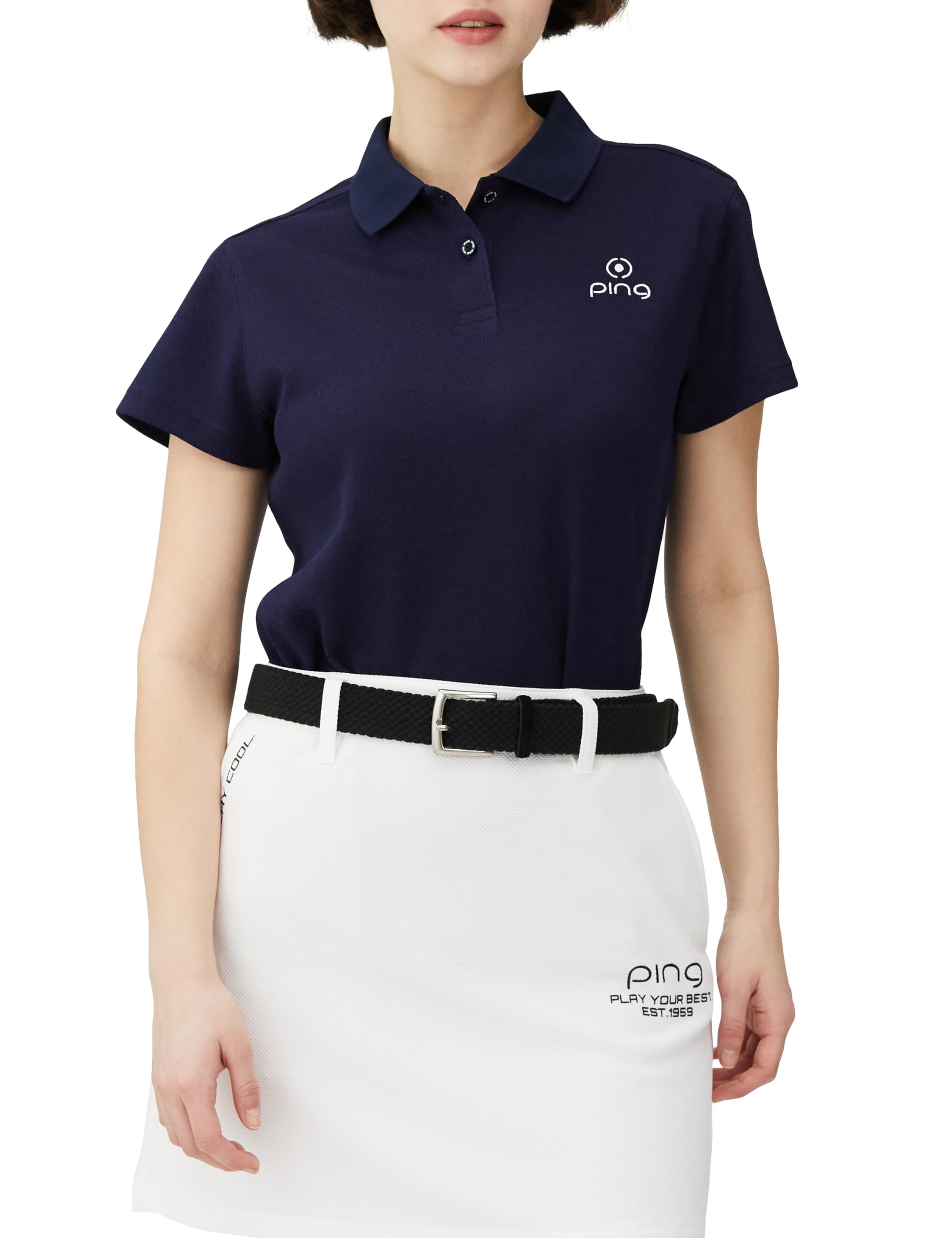 

Рубашка-поло с коротким рукавом Point Golf L [Pin Apparel] Женская (Один логотип, тянущийся) / / 622-4160102 120_Темно-синий