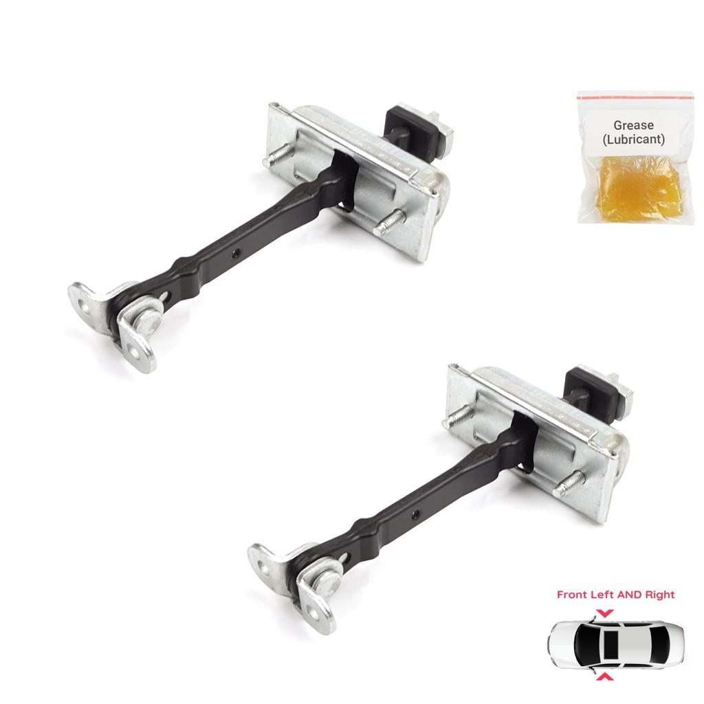 BDP939-1 2 Pieces Front Left AND Right Door Catch Hinge Brake Stop Check Strap Limiter for Jaguar S-Type X200 1999-2008 XR835423552AA