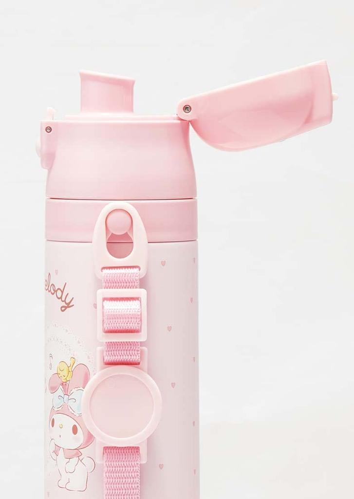 Skater Stainless Steel Water 470ml or 430ml My Melody Lightweight and Perfect for Sanrio Sports Children's Bottle, 2-Way Design, (Direct Drinking)