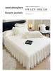 Lace Princess Floor-Length Bed Sheet with Ruffled Hem