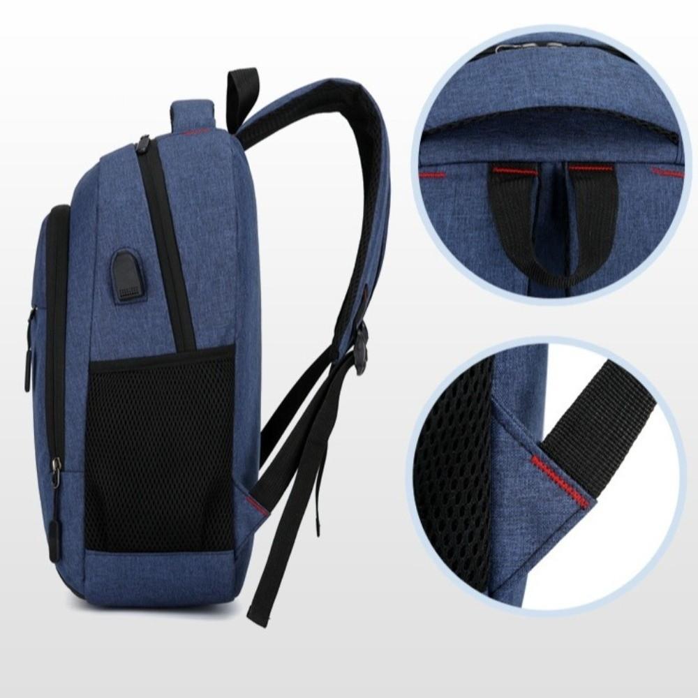 Large Capacity Student Backpack Oxford Cloth School Bag Simple Computer Rucksack Daily