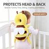 Cute Bee Baby Head Protection Backpack Soft Plush Safety Pillow for Crawling Toddler