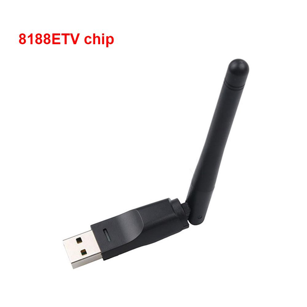 

1ПК Mini USB WiFi адаптер 150 Мбіт/с 2.4G бездротова мережева карта USB LAN ключ 802.11 b/g/n 5 дБ антена Wi fi приймач для ноутбука ПК