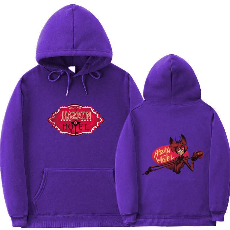 Hazbin Hotel Hoodie Unisex Oversized Cotton Sweatshirt Casual Wear