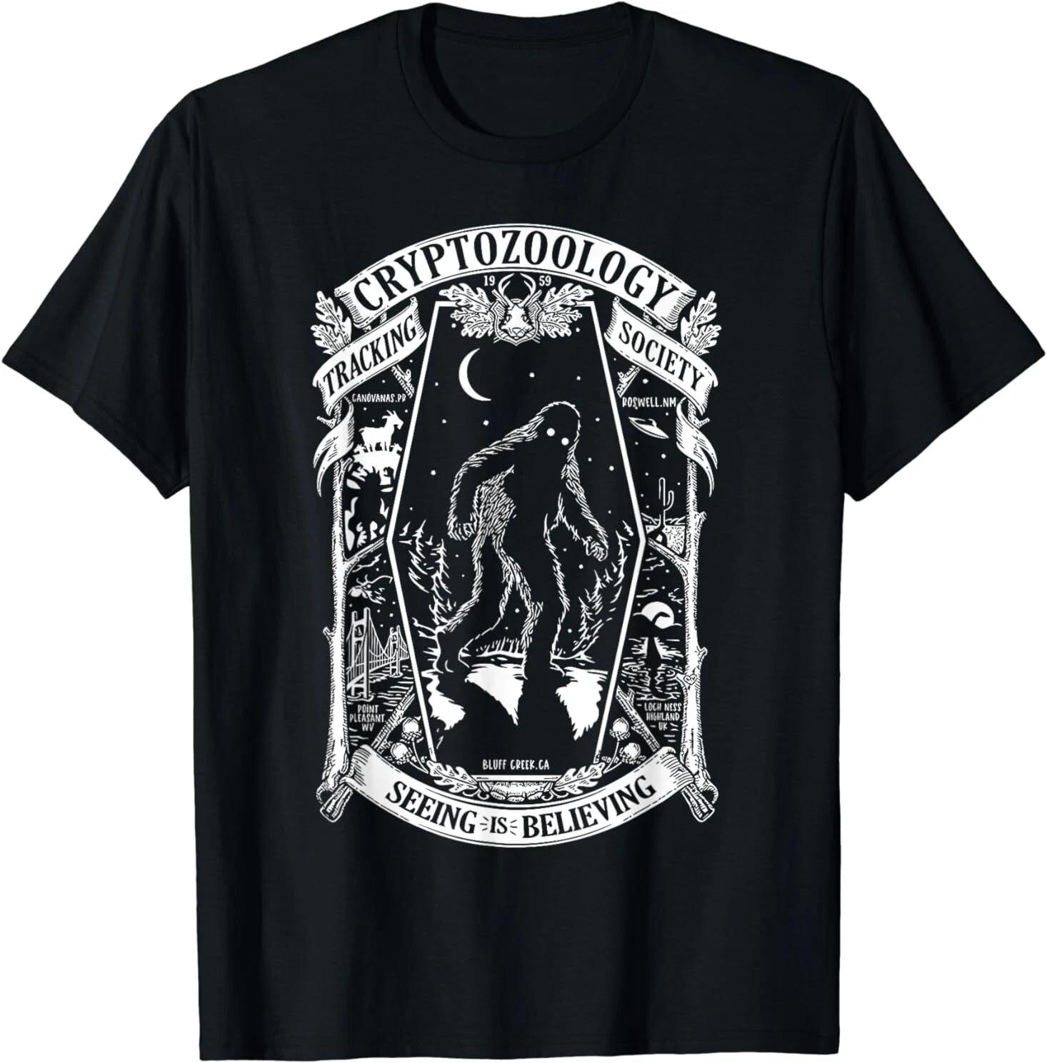 Cryptozoology Society Mothman Cryptid Gift Idea Tee T-Shirt S-3XL S