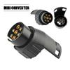 7 Pin To 13 Pin Plug Adapter Trailer Connector 12V Truck Socket Waterproof Towbar Accessories Towing Plugs Car Adapter F3Q0