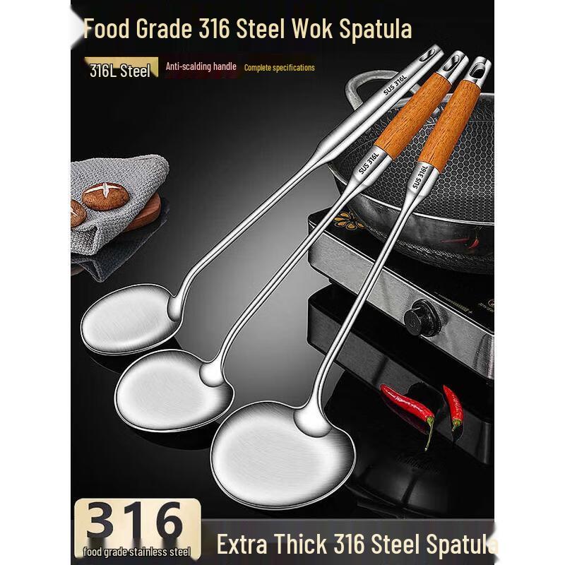 Chahua 316 Edelstahl Wok Pfannenwender