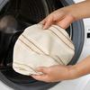 Washable Kitchen Bowl Protectors Sourdough Jars Covers, Reusable Elastic Linen Retro Striped Liners for Baking Breathable Cloth Covers Food
