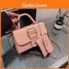 Candy Square Color Crossbody Bag Pu Magnetic Closure Details Mother Child Bag