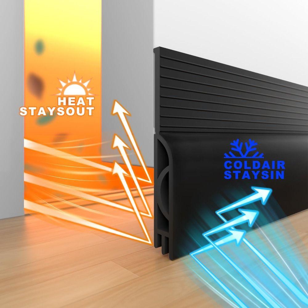 Insect Prevention Door Bottom Sealing Strip Self-adhesive Door Draft Stopper  Bedroom