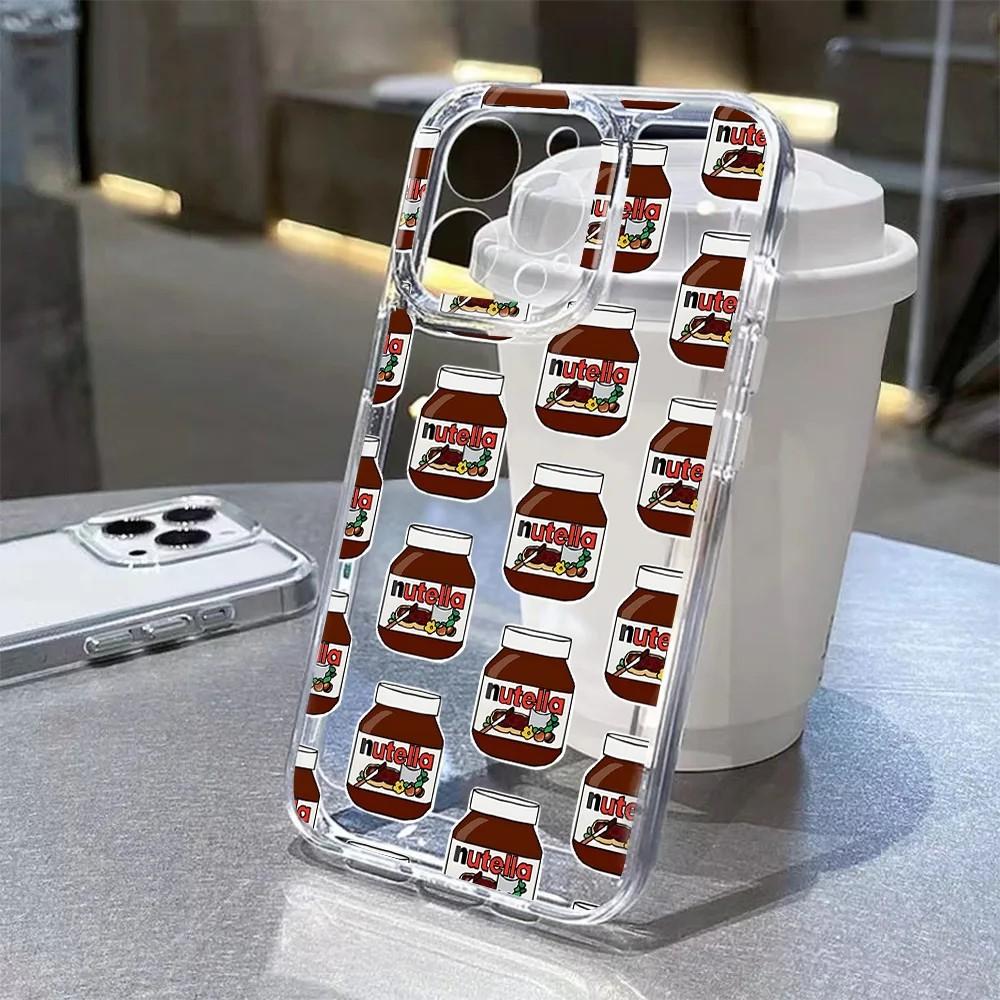 Cartoon Chocolate Nutellas Phone Case For Xiaomi Redmi Note K60 15C 15 14 13 12 12C 11 10 10C 13C 10X A5 K50 Pro Plus Ultra 4G5G