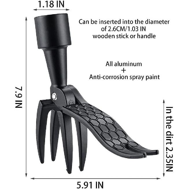 Stand Up Weed Puller Tool with Long Handle for Garden Lawn,Weed Picker Adjustable Long Handle Up To 39inch Weed Remover Tool Without Bending or
