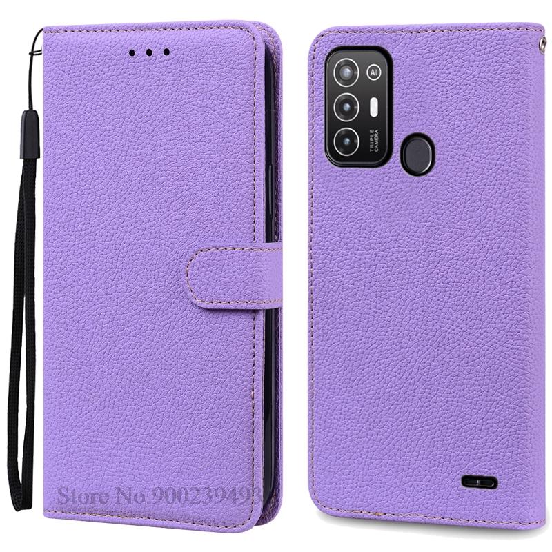 For ZTE Blade A52 Case PU Leather Flip Wallet Case For ZTE Blade A52 Case Silicone Back Cover Phone Coque Fundas