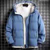 Padded-padded Men's Winter New Men's Padded Clothes Loose Large Size Hooded Padded Clothes Thickened Warm Padded Jackets
