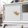 Brass Solid Wardrobe Handle Golden Creative Angel Wing Decoration Accessories Home Decoration Kitchen Cabinet Door Handle