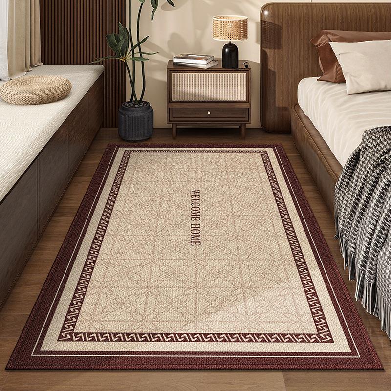 Bedroom Carpet Easy To Maintain Chinese Classical Style Dirt Resistant Carpet Household Bedside Carpet