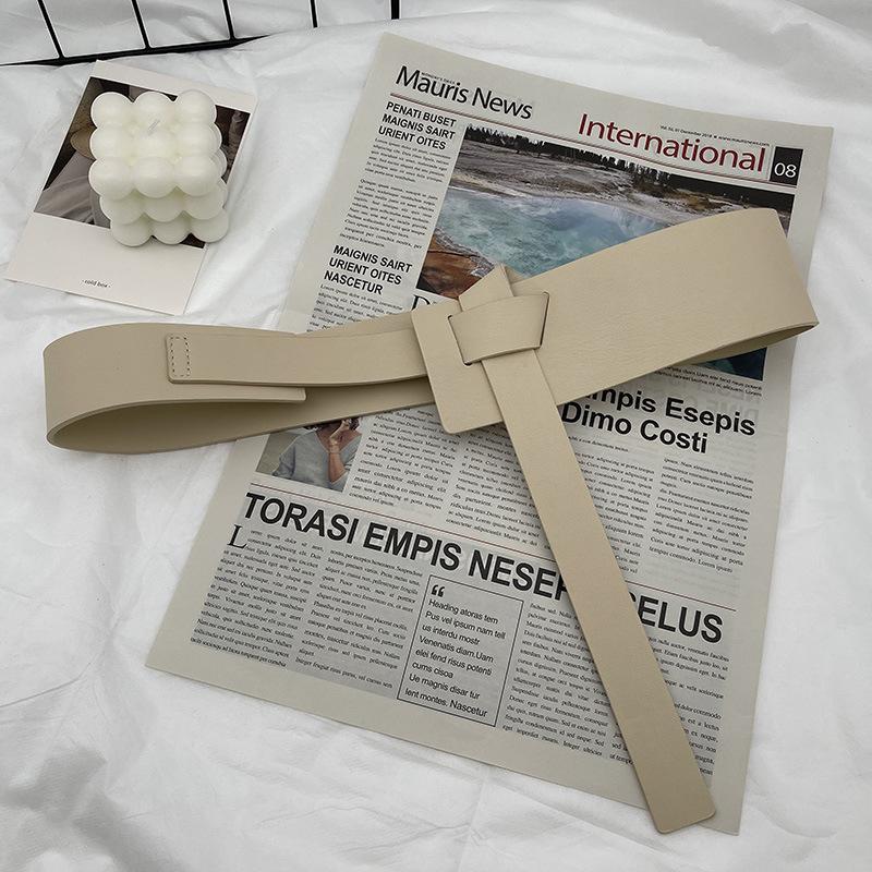 

Trendy Chic And Womens Wide Waist Belt Multiple Colors For Stylish Dress And Blazer Pairing бежевий