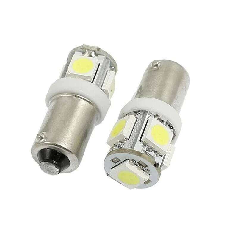 10Pcs BA9S T10 T4W Car LED Lamps 5050 5SMD Auto Interior Lighting Dome Map Reading Light Side Wedge Bulbs 12V Bulbs 7