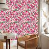 Wallpaper Flowers and Leaves Purple, Powder Pink and Cream 50x1000