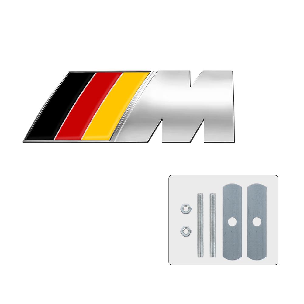 3D Car M Letter Front Grille Badge Emblem Sticker For Bmw Performance E90 E46 E60 F30 F10 E39 F20 E87 E36 G20 G30 X5 E30 F31 F11