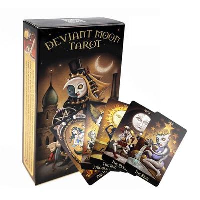 Full English Deviant Moon Tarots 78 Cards Deck Oracle Playing Card Family Party Board Game