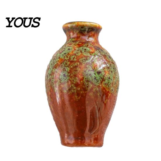 Locker Magnet Mini Ceramic Vase Refrigerator Magnet, 3D Chinese Style Flower Kitchen Decoration Fridge Home Office