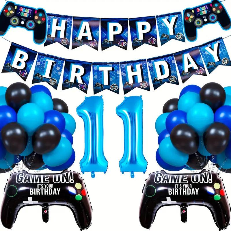 Game Themed Balloon Set Gamepad Birthday Anniversary Arrangement Game Party Celebration Supplies