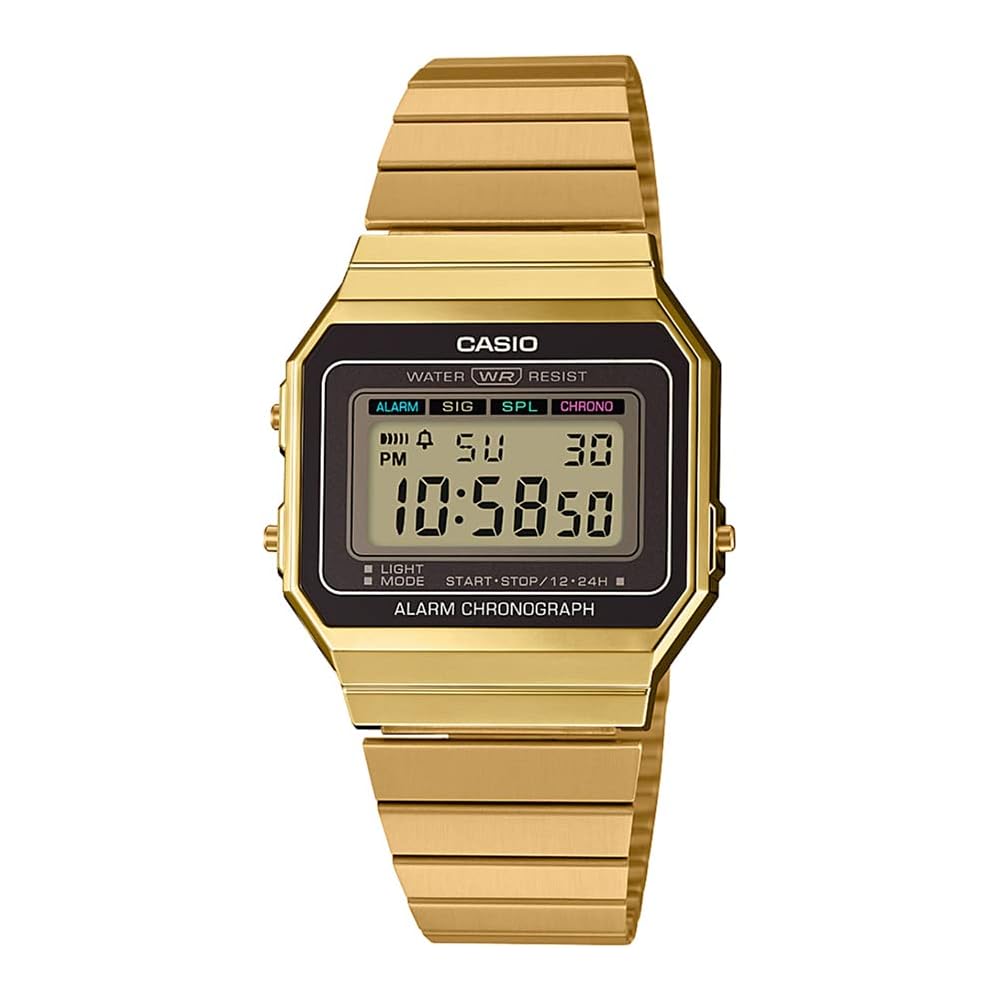 Casio Digital Fashion Quartz Women s Youth Watch A700WG-9A White 37.4x35.5x6mm Casual