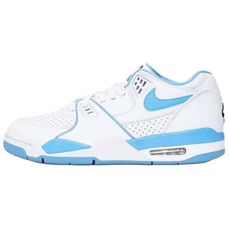 Nye Nike Air Flight 89 Sklisikre Slitesterke Lav Topp Vintage Basketballsko Herre Hvit Blå HJ4484-100