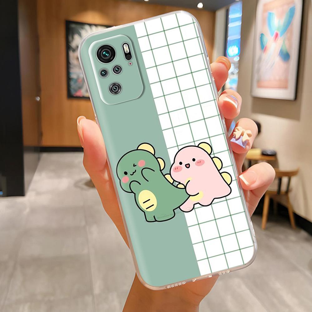 For Xiaomi Redmi Note 10 4G Case Note 10S Cute Painted Soft Silicone Back Cover For Redmi Note 10 Pro Max Clear Full Phone Cases