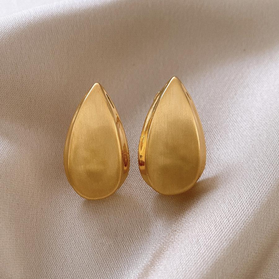 Brushed Teardrop Earrings
