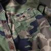 Men Washed Camouflage Long Sleeve Shirt Casual Military Utility Workwear Tops Young Men Fashion Streetwear Breathable Daily Wear Outdoor Shirt