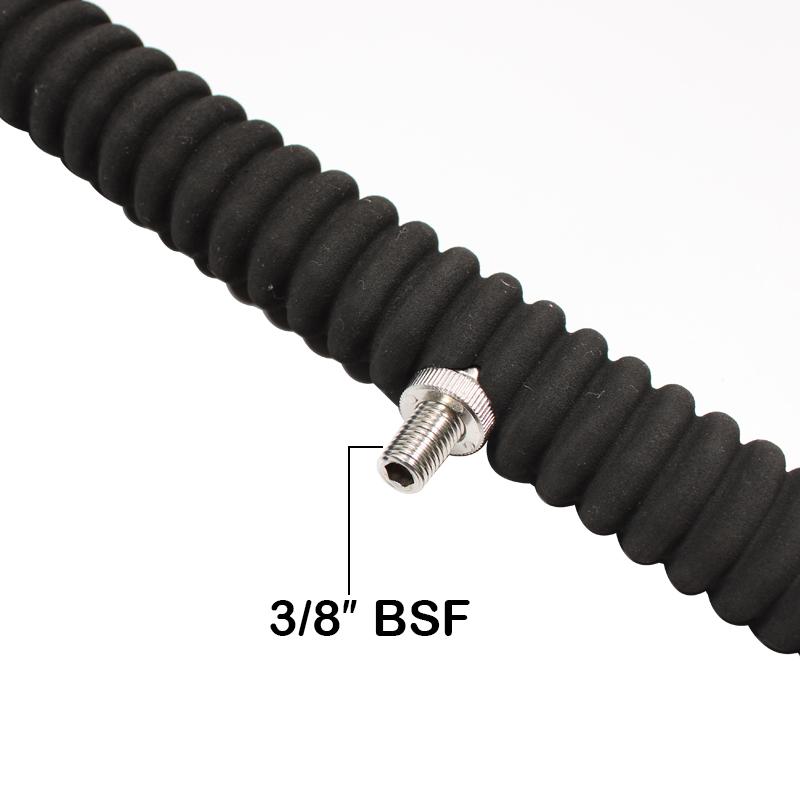 1pc Carp Fishing Tool Bent Feeder Rod Rest 26cm/36cm With 3/8″ BSF Alu Alloy Ripple EVA To Protect Feeder Fishing Rod Accessories