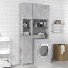 VidaXL Bathroom Cabinet, Storage Unit with Shelf, Tall Bathroom Wall Cabinet for Home Interior, Concrete Grey Wood 802880