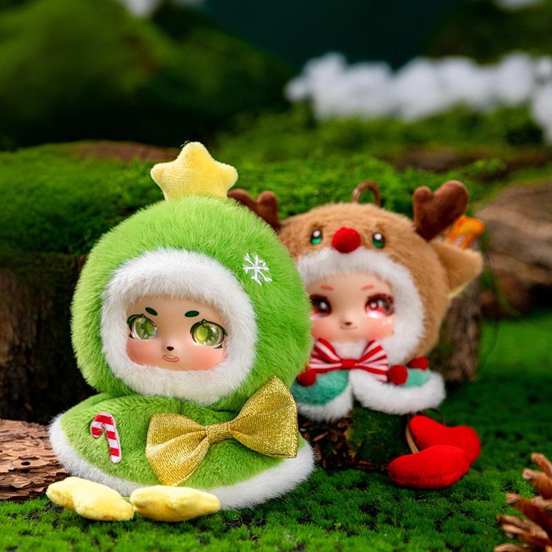 Non-Toxic Christmas Plush Hanging Ornament - Cute Reindeer / Christmas Tree Car Decor Xmas Tree & Door Hanging Decoration