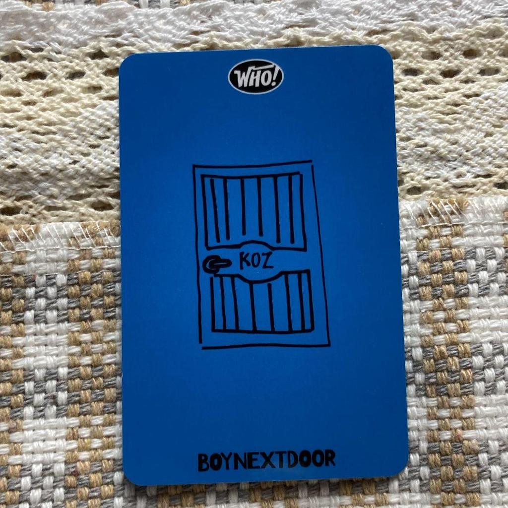 [USED] BOYNEXTDOOR Bonekdo WHO Sanok Trading Card Songho