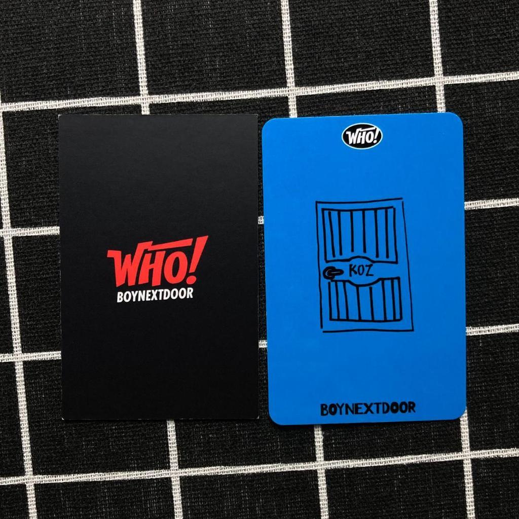 [USED] BOYNEXTDOOR WHO Limited Edition Sanokubo Nekudo Trading Cards Songho (2 Cards)