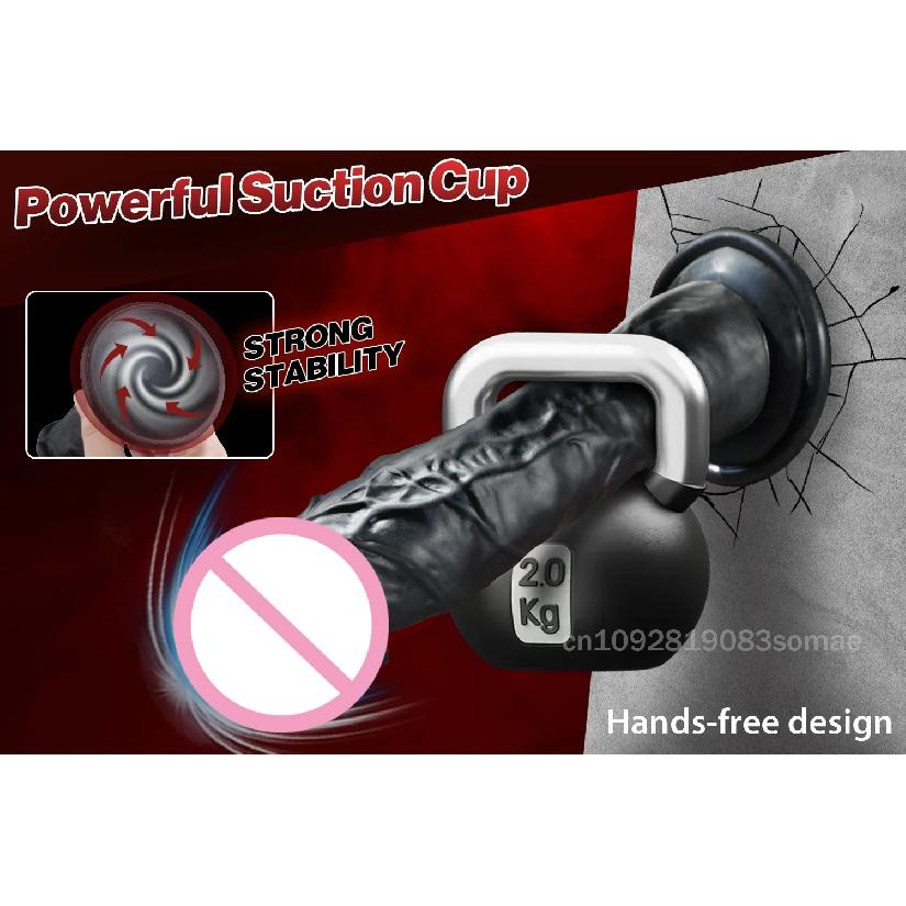 Realistic Dildo for Women Silicone Beginner G-spot Anal Stimulation Dildo with Strong Suction Cup for Adult Sex Toy Masturbator