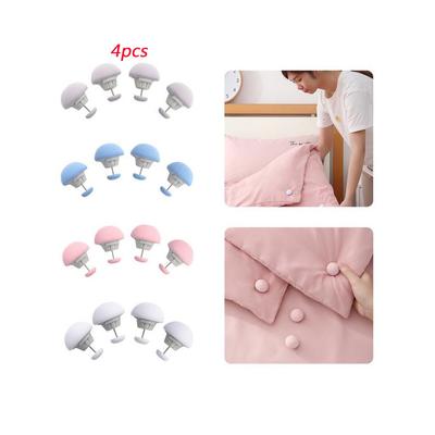 4 szt. Uchwyt na kołdrę grzybową Koc antypoślizgowy Uchwyt na prześcieradło Zapięcia na prześcieradło