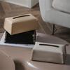 Luxury Pu Leather Tissue Box Hand-Woven Table Napkin Holders Living Room Office Desktop Paper Towel Cover Creative Home Decor