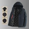 2025 Autumn/Winter Men's Thick Warm Mid-Length Cotton-Padded Jacket