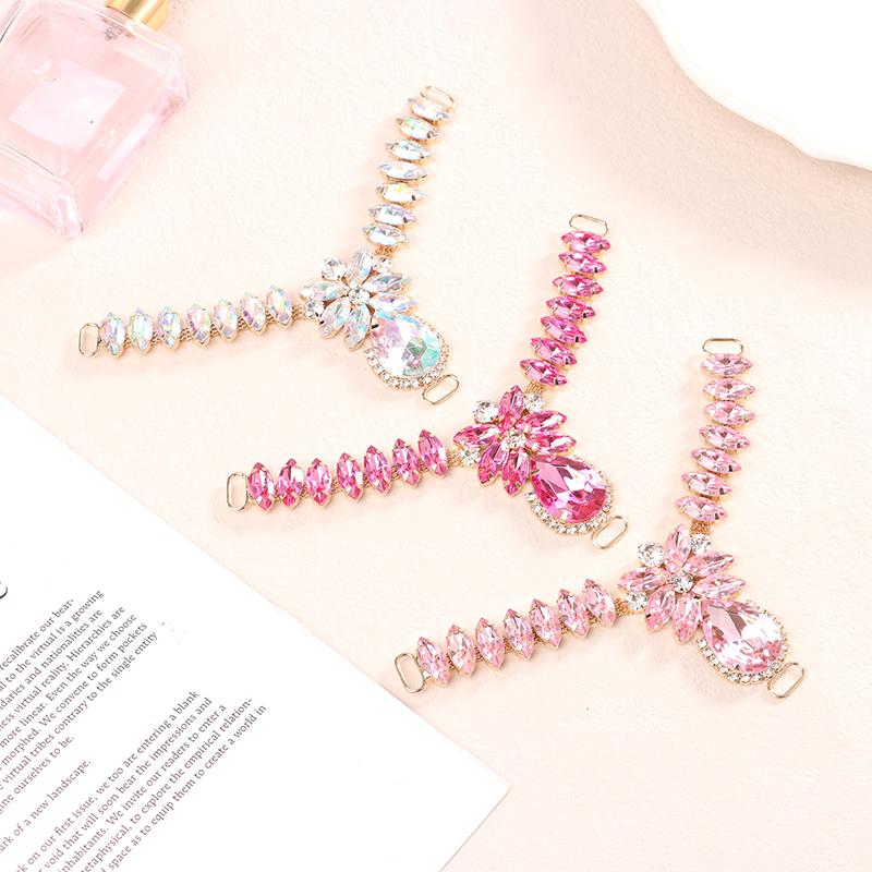 1Pc Shoe Buckles Sandals Buckles Diy Handwork Shoe Glass Decoration