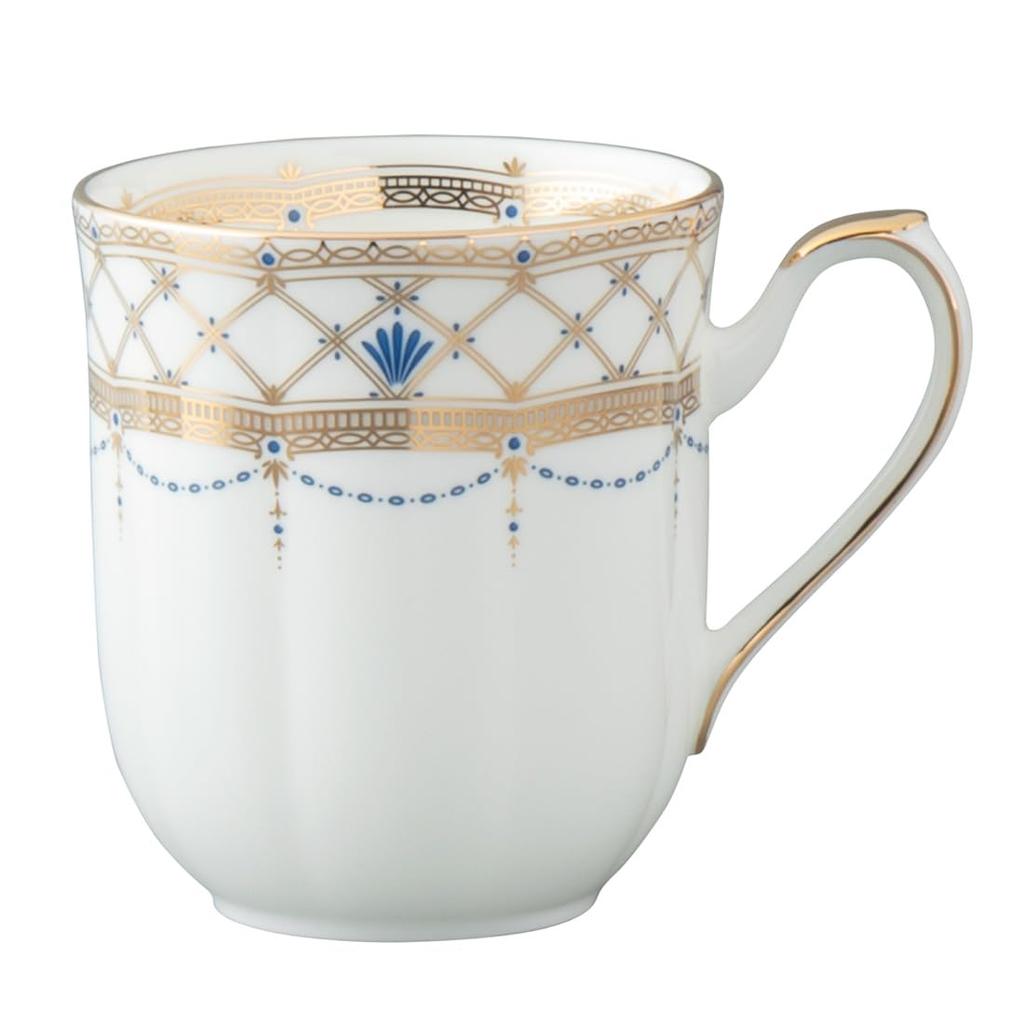 NARUMI Prima Donna Mug, 300cc, Gold, Stylish, Gorgeous, Elegant, Delicate and Elegant, Perfect Gift, Made in Japan, Gift Boxed, 52476-2545