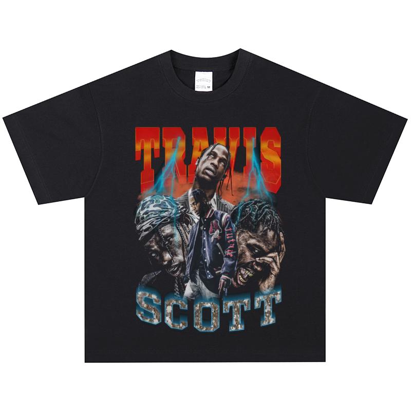 Футболка Travis Scott, Мягкая ткань, Повседневная XXXL