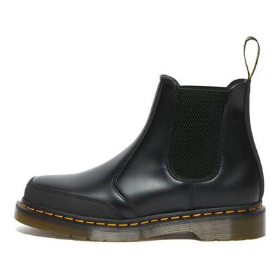 2976 Cuir Patchwork Brillant Bottines Chelsea Courtes Unisexe Noir 27479001