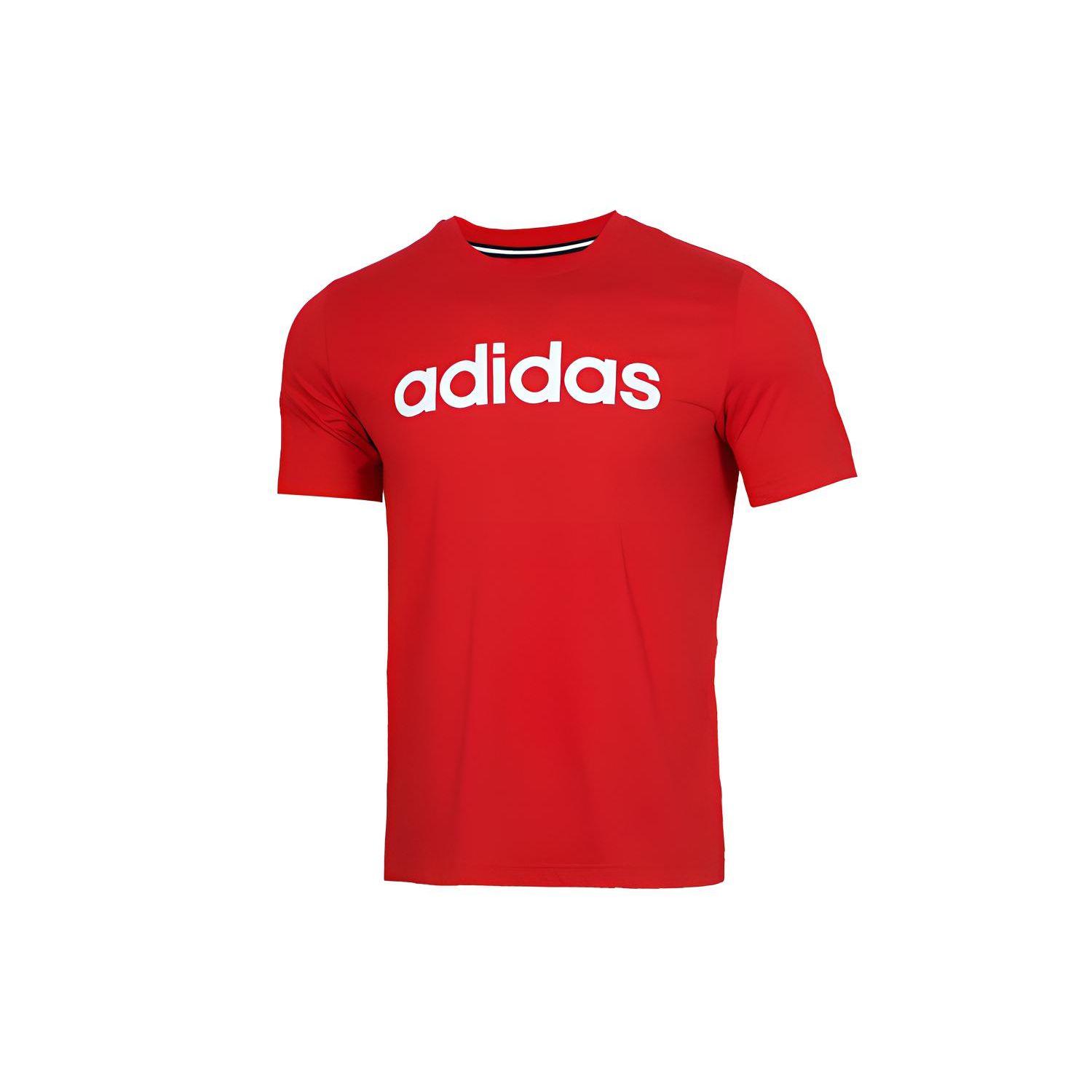 

Adidas Neo Letter Logo Прямая футболка мужская, топы красные GJ8943 L